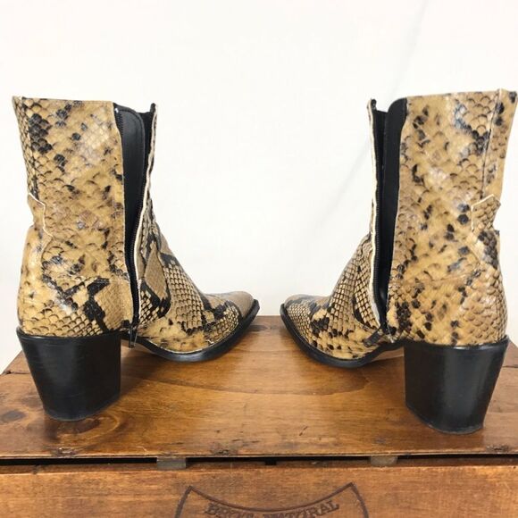 Zara basic cowboy snake ankle boots - Picture 8 of 8
